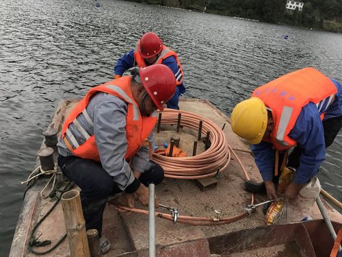 国家电投贵州白市水电厂水下接地网工程